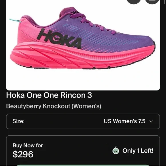 Hoka Fuchsia and Violet Athletic Shoes - Picture 4 of 4